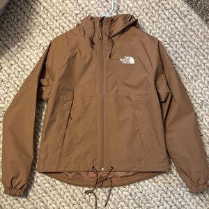 The North Face Tan Hooded Windbreaker